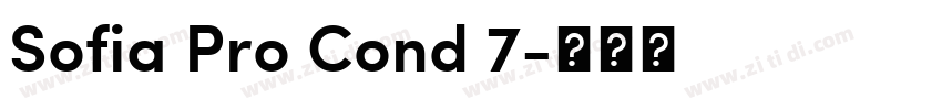 Sofia Pro Cond 7字体转换